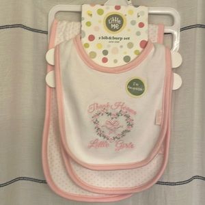 Little Me Bib & Burp Set
